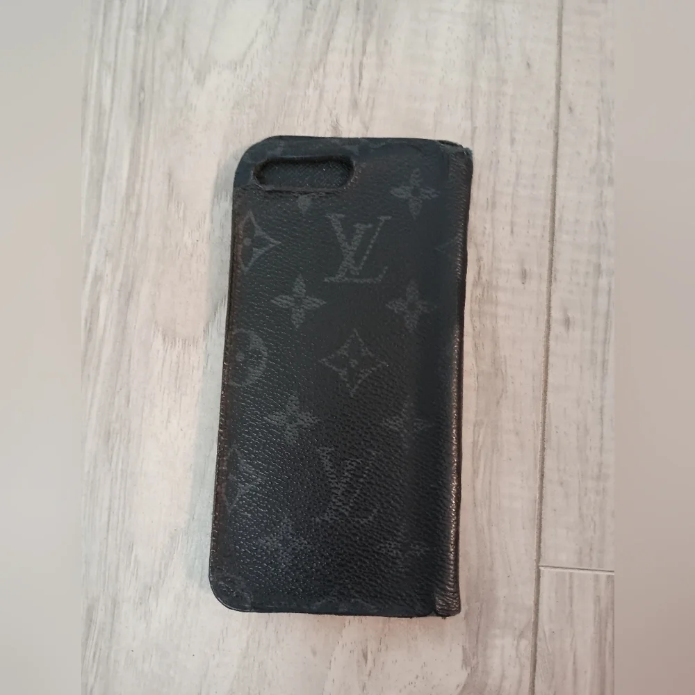 Louis Vuitton Black Monogram Phone Case Holder